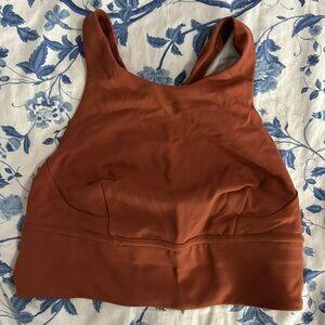 Lululemon Wunder Train Long-Line Sports Bra Brown
